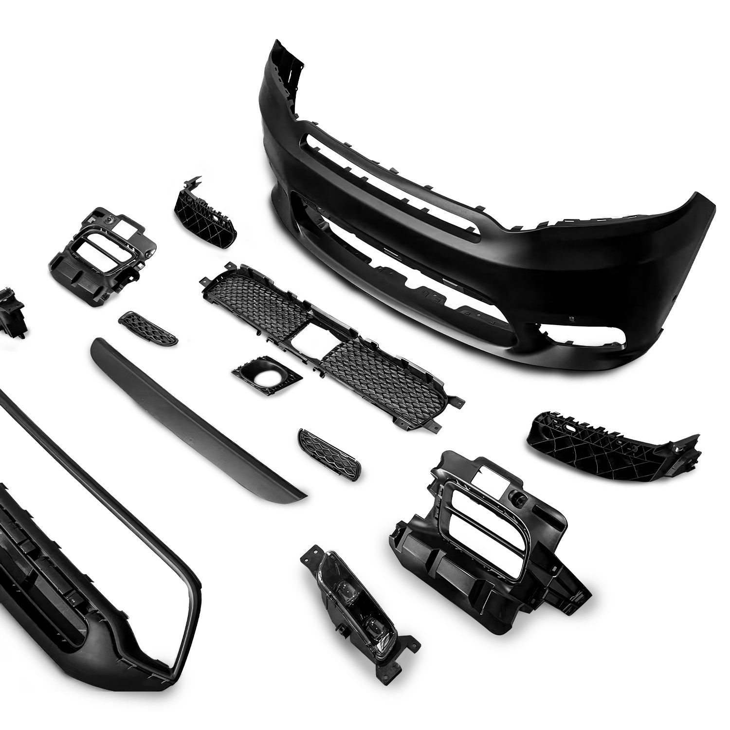 Frontstötfångare med LED-varselljus – IKON 2018+ SRT-stil – Dodge Durango 2014–2020 - 8