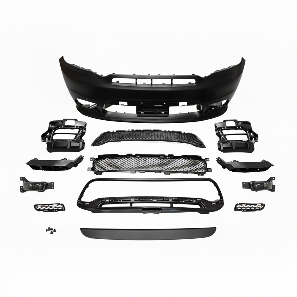 Frontstötfångare med LED-varselljus – IKON 2018+ SRT-stil – Dodge Durango 2014–2020 - 5