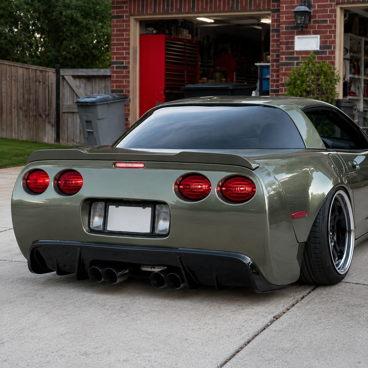 Bakdiffuser – blanksvart (CORVETTE C5 97–04) - 14