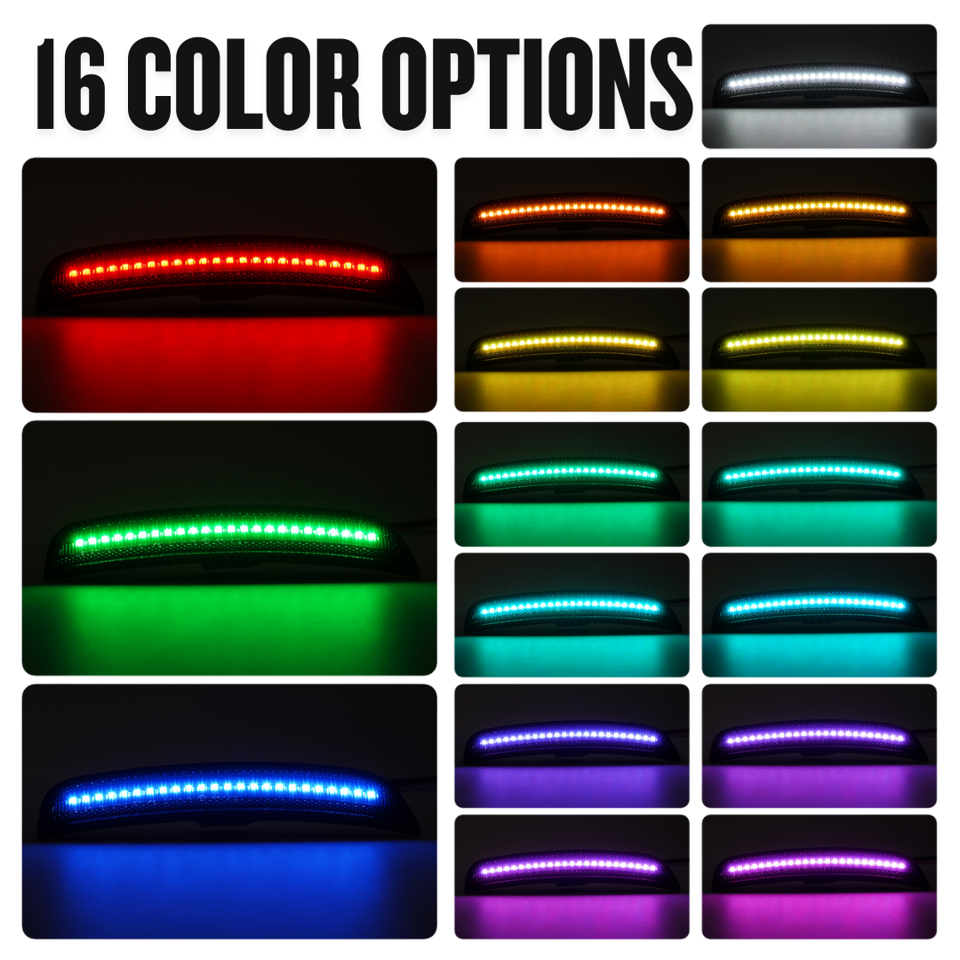 RGB LED-sidomarkeringar fram och bak – sats (CHRYSLER 300 15–23) - 10