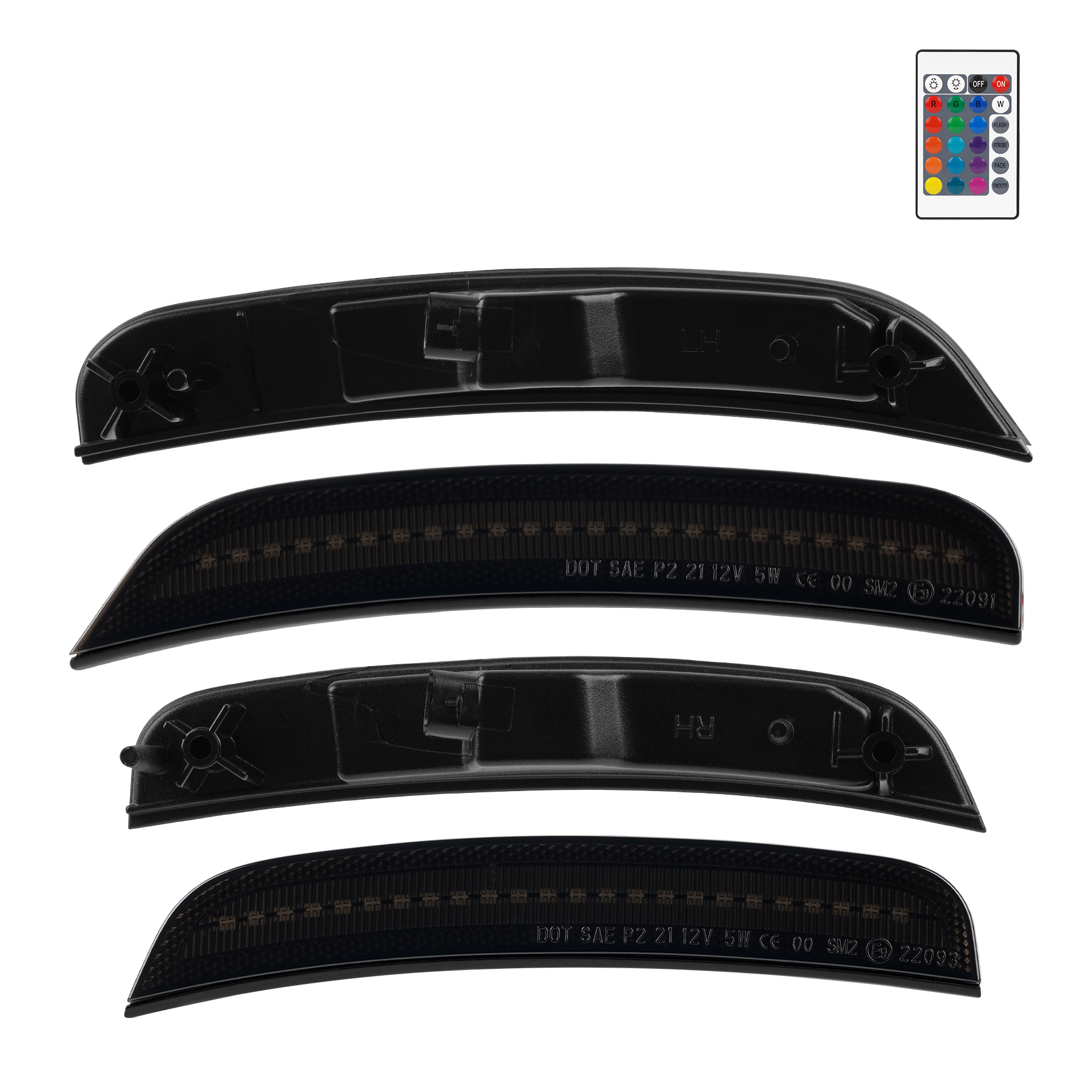 RGB LED-sidomarkeringar fram och bak – sats (CHRYSLER 300 15–23) - 14