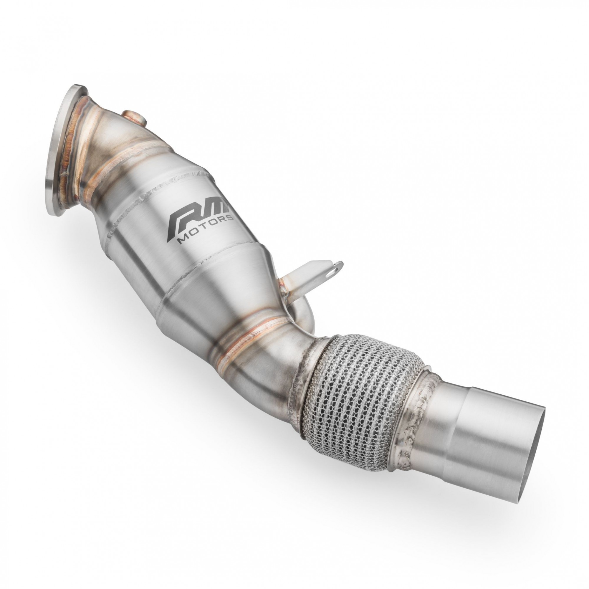 RM Motors downpipe BMW F20, F21 LCI 120i, 125i B48 med ljuddämpare - 2