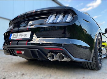 Rear Diffuser för 4 ändrör RTR (MUSTANG 15-17 Ecoboost Premium, GT Premium)
