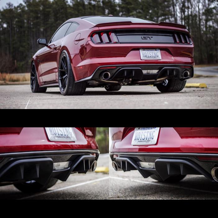 Diffuser RTR för enkla utblås (MUSTANG 15-17 GT Premium, EcoBoost Premium) - 3