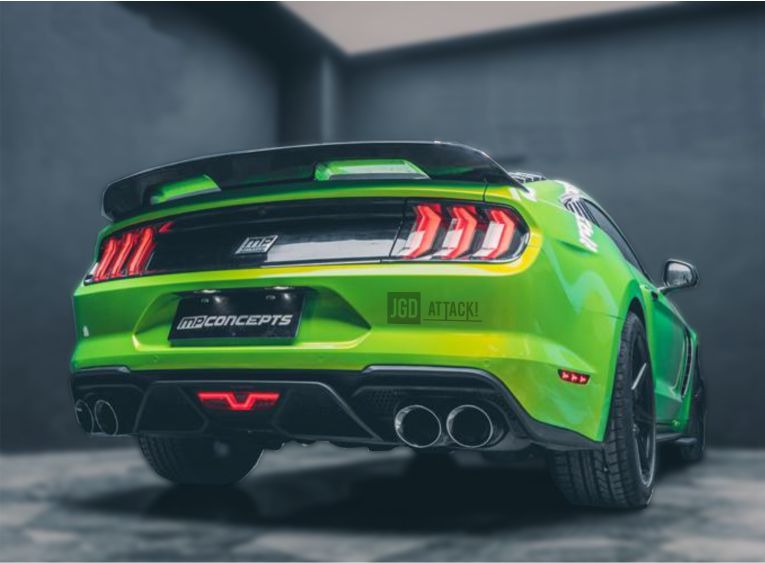 GT500 Style Bakre diffusor (FORD MUSTANG 2018-2020 GT Premium, EcoBoost Premium) - 2
