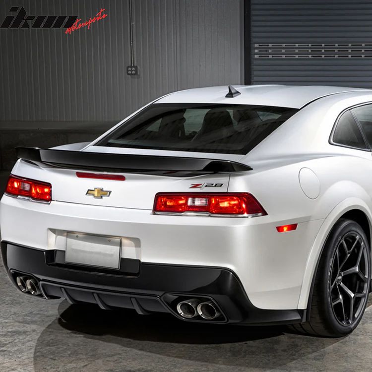 Z28 OE Style bakspoiler – blanksvart (CAMARO 14–15) - 7
