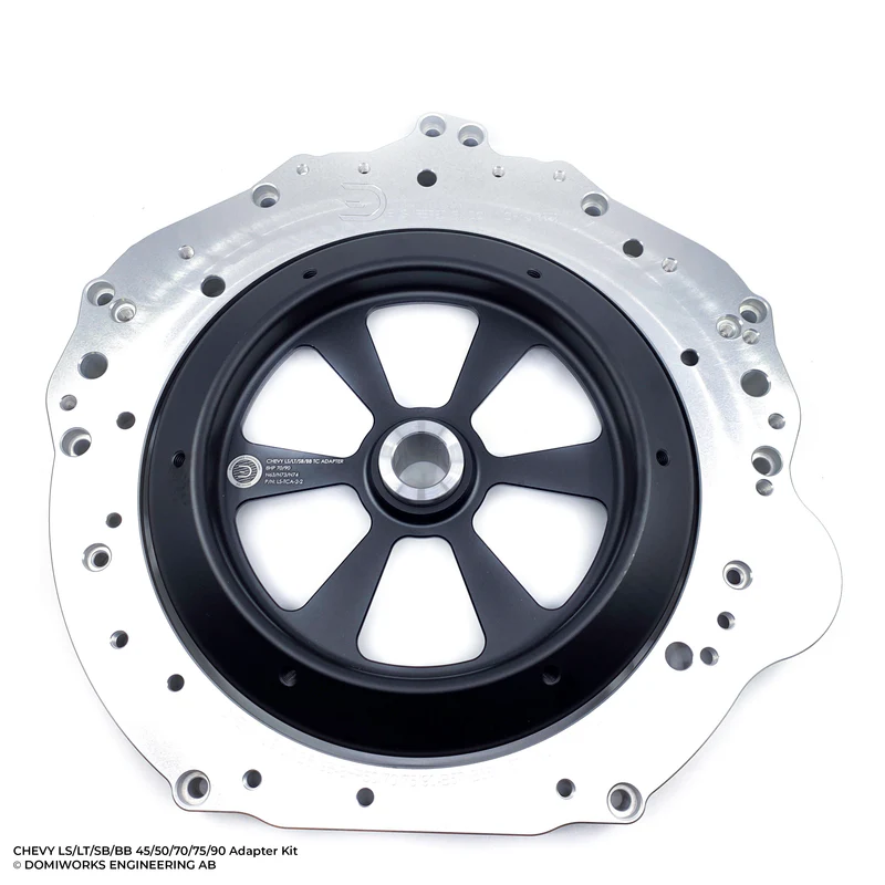 Chevy LS / LT / SB / BB till 8HP 45 / 50 / 70 / 75 / 90 N57 / B57 / B58 / N63 / N73 / N74 adapterkit med spegelvänd startmotor - 5
