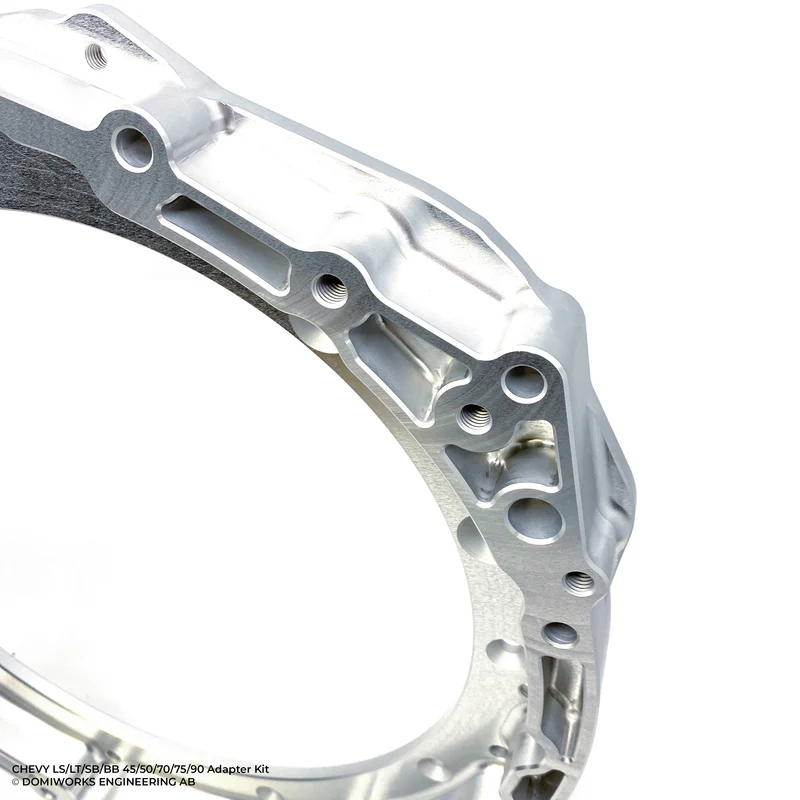 Chevy LS / LT / SB / BB till 8HP 45 / 50 / 70 / 75 / 90 N57 / B57 / B58 / N63 / N73 / N74 adapterkit med spegelvänd startmotor - 4