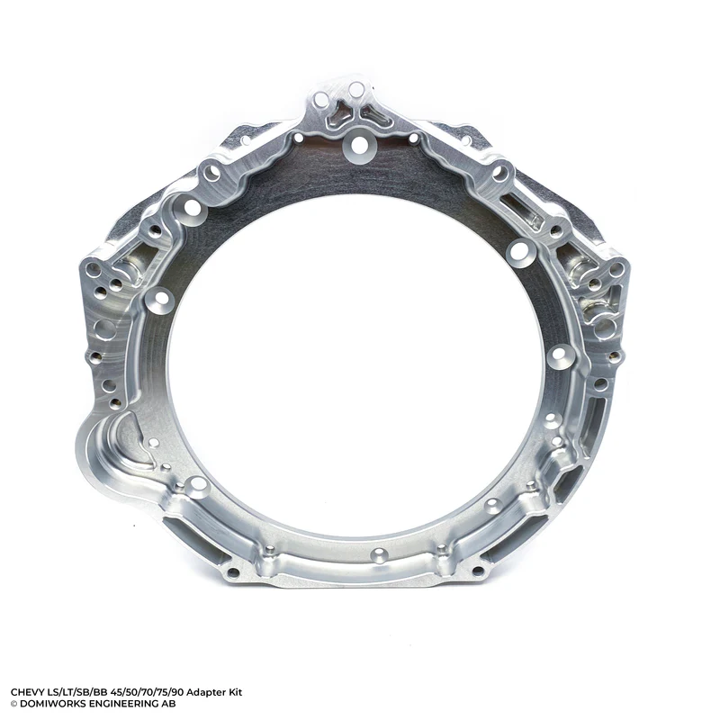 Chevy LS / LT / SB / BB till 8HP 45 / 50 / 70 / 75 / 90 N57 / B57 / B58 / N63 / N73 / N74 adapterkit med spegelvänd startmotor - 3