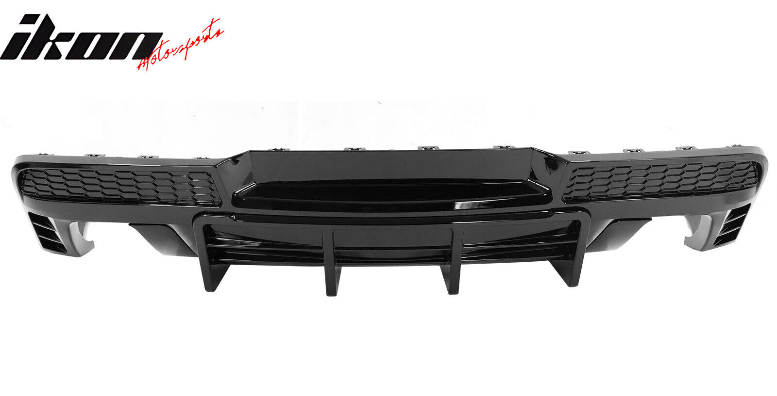 Bakdiffuser med fenor – blanksvart (CAMARO 14–15) - 7