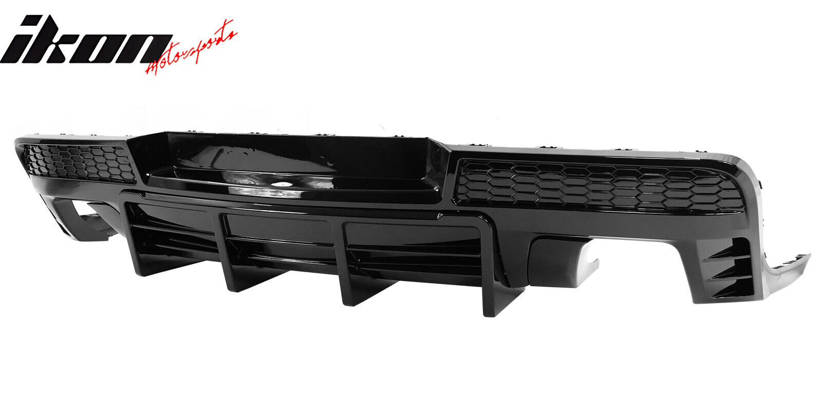 Bakdiffuser med fenor – blanksvart (CAMARO 14–15) - 6
