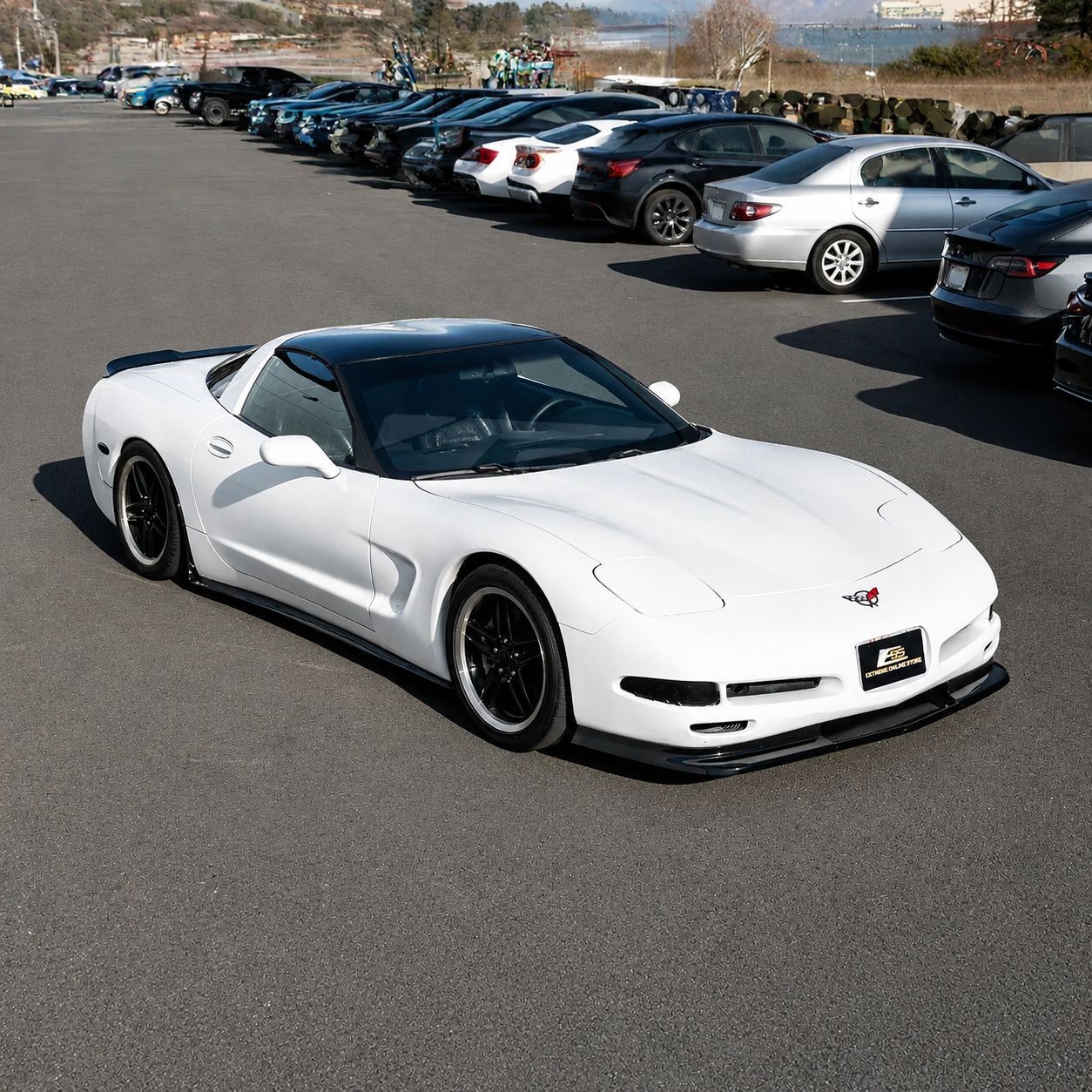 EOS frontläpp – blanksvart (CORVETTE C5 97–04) - 3