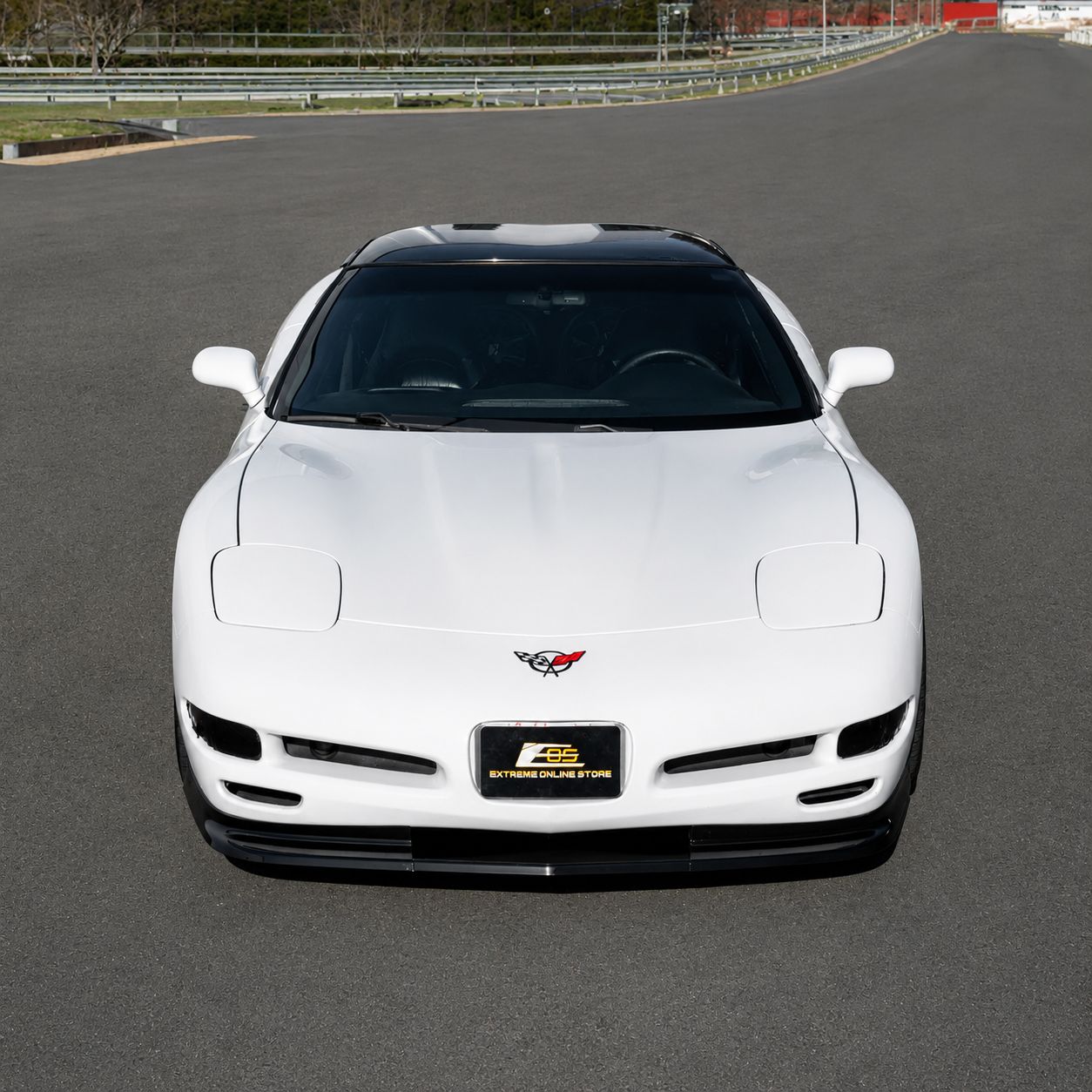 EOS frontläpp – blanksvart (CORVETTE C5 97–04) - 5