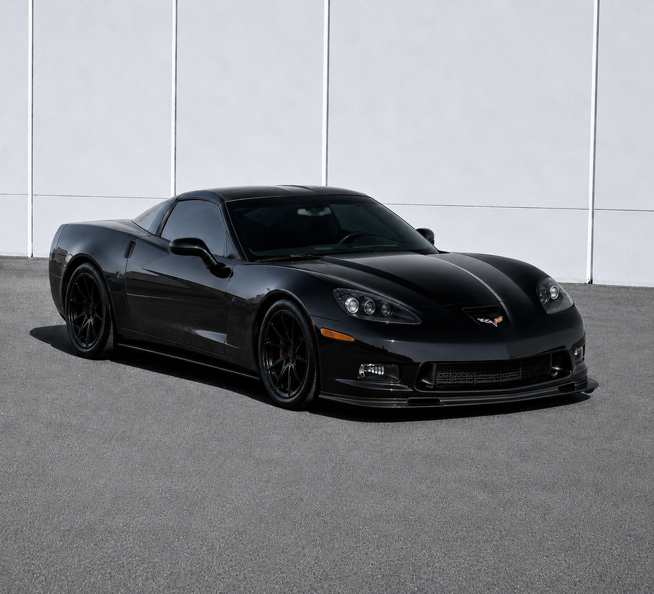 Z06 OE-inspirerad frontstötfångare med dimljus – olackad (CORVETTE C6 Base 05–13) - 7