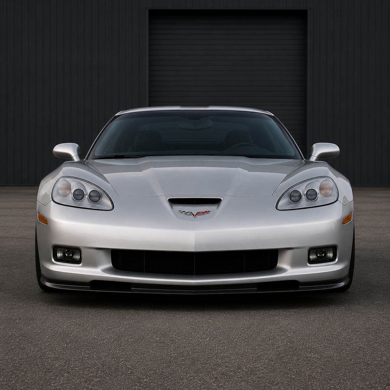 Z06 OE-inspirerad frontstötfångare med dimljus – olackad (CORVETTE C6 Base 05–13) - 3