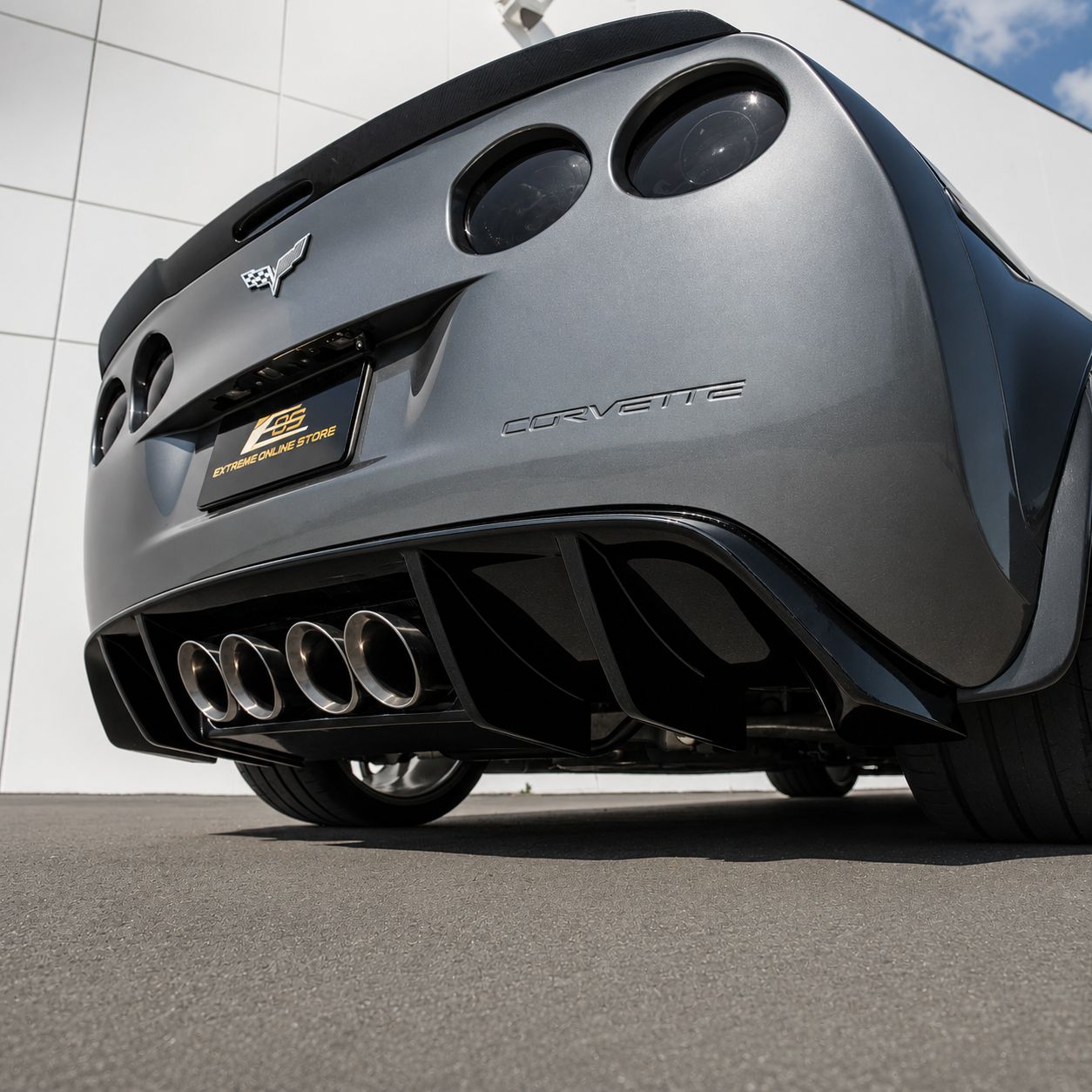 Bakdiffuser – blanksvart (CORVETTE C6 05–13) - 8