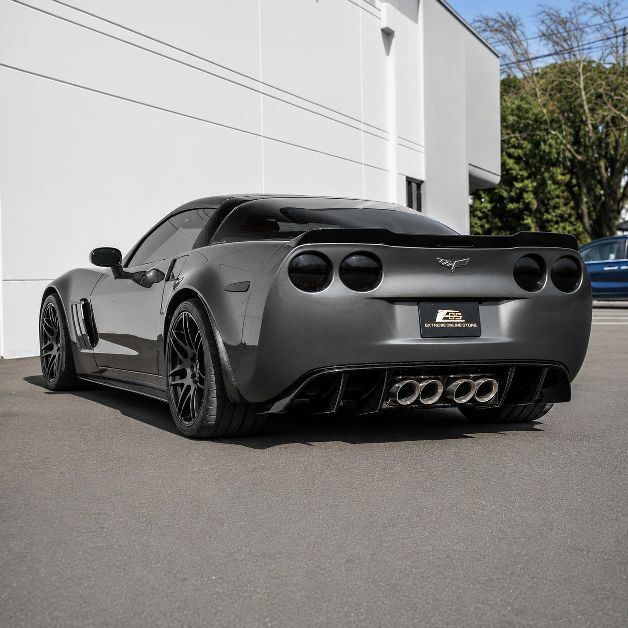 Bakdiffuser – blanksvart (CORVETTE C6 05–13) - 5