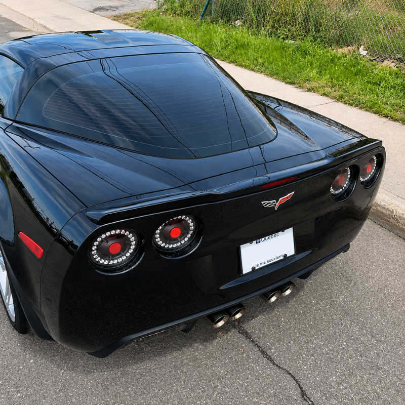 EOS ZR1-inspirerad bakspoiler – blanksvart (CORVETTE C6 05–13) - 3