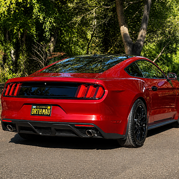 Bakre diffuser – GT350 stil – enkla ändrör (Mustang 15-17 GT Premium, EcoBoost Premium)