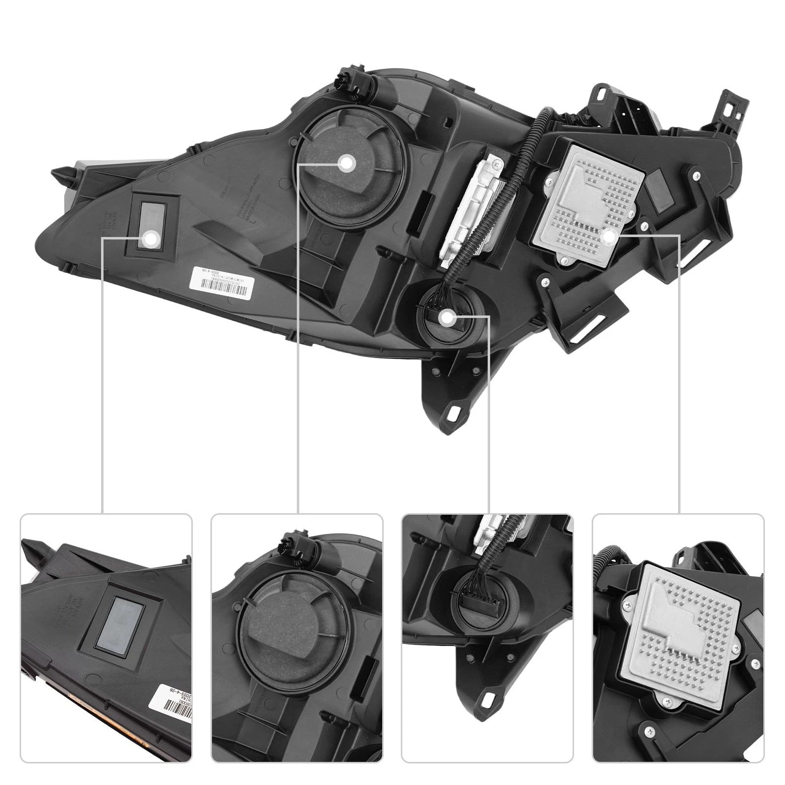 Xenonstrålkastare höger med LED-varselljus (CORVETTE C7 14–19) - 5