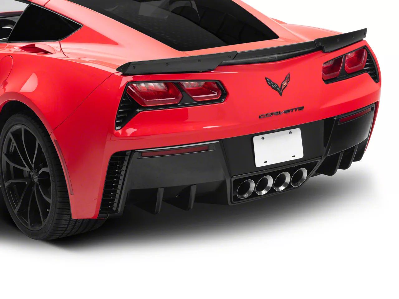 EOS diffuserfenor bak – blanksvarta (CORVETTE C7 14–19) - 8