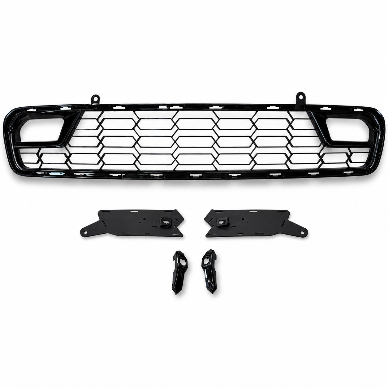 Z06-inspirerad frontgrill – blanksvart (CORVETTE C7 14–19) - 4