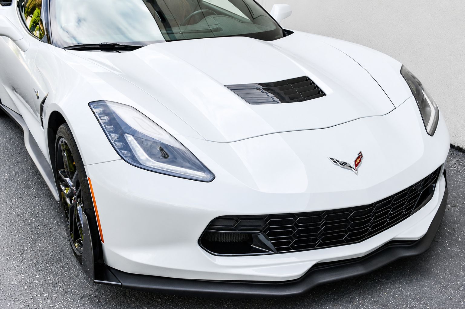 Z06-inspirerad frontgrill – blanksvart (CORVETTE C7 14–19) - 5