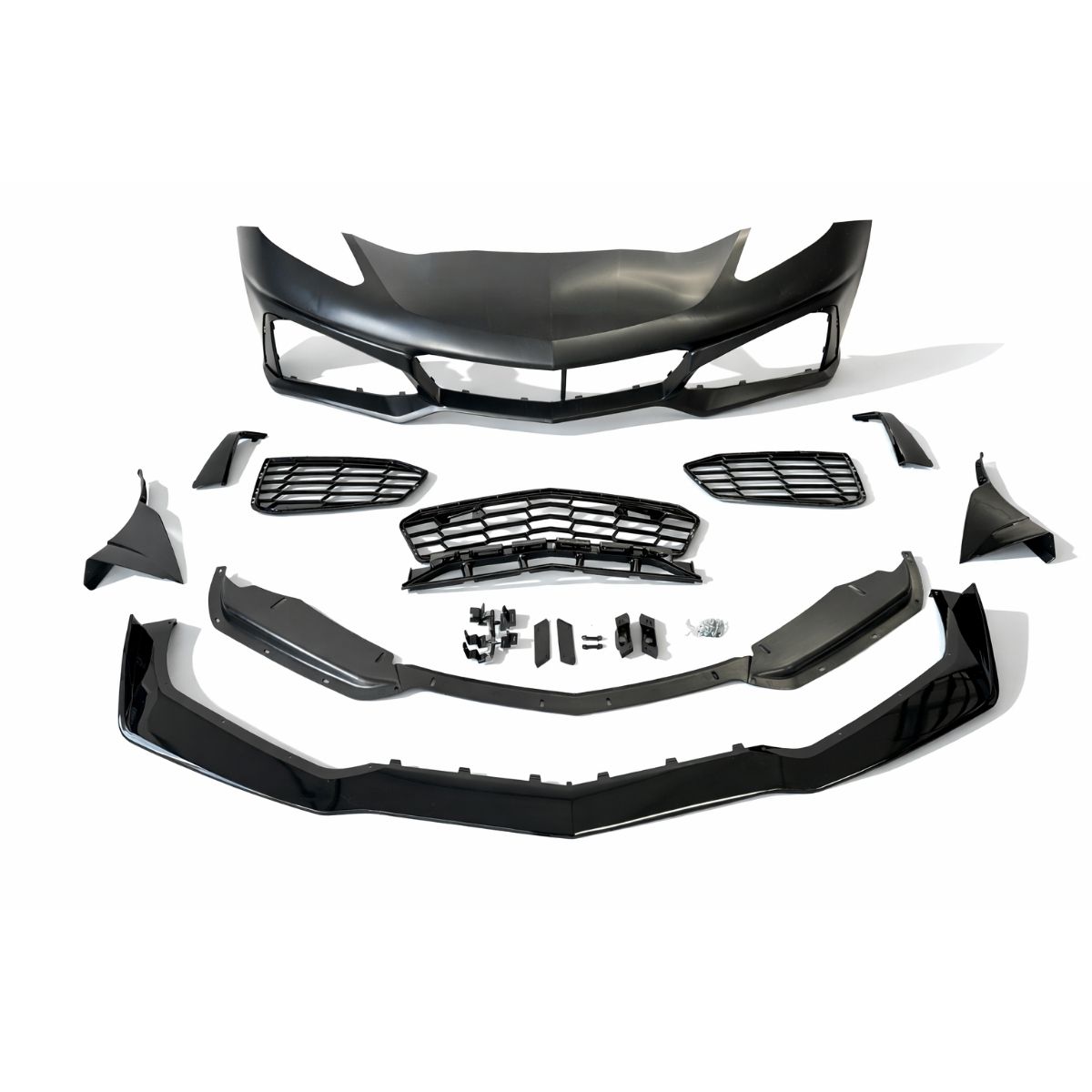 Premium ZR1-inspirerad frontstötfångare – Carbon Flash (CORVETTE C7 14–19) - 3