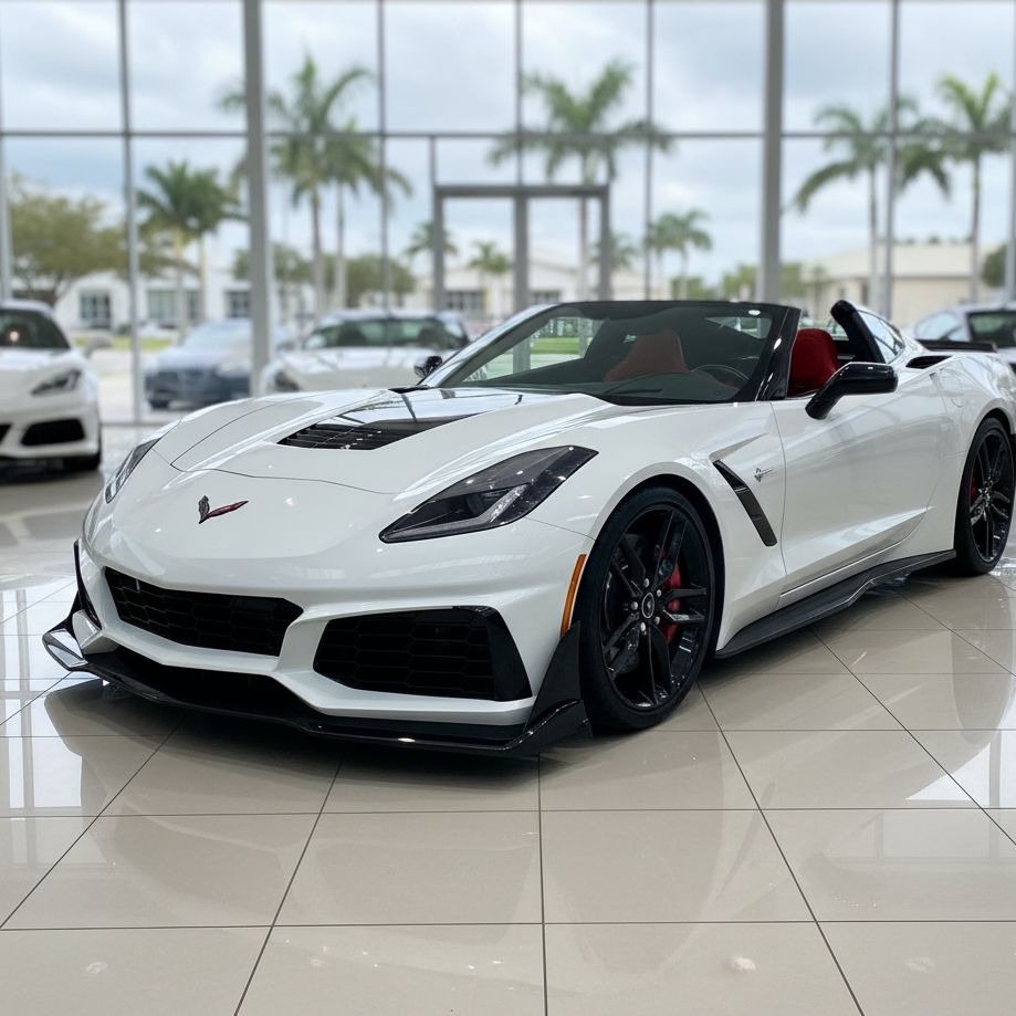 Premium ZR1-inspirerad frontstötfångare – Carbon Flash (CORVETTE C7 14–19) - 10