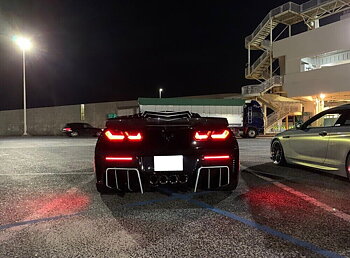 LED-markeringar för diffuser – röktonade (CORVETTE C7 14–19)