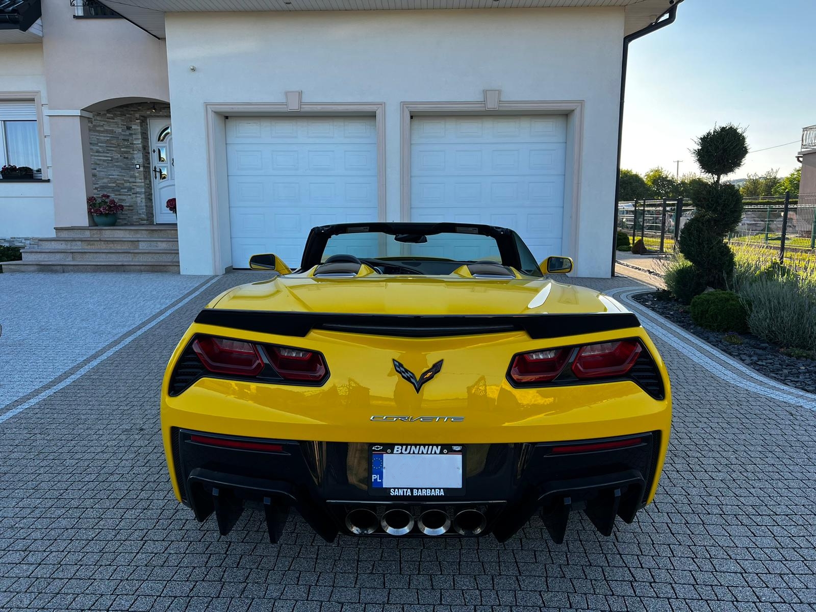 Diffuserförlängningar med fenor – blanksvarta (CORVETTE C7 14–19)