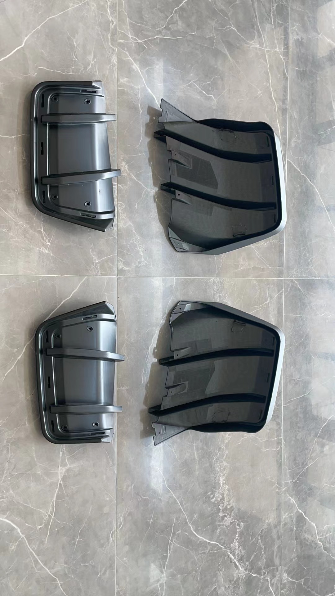 Diffuserförlängningar med fenor – mattsvarta (CORVETTE C7 14–19) - 9