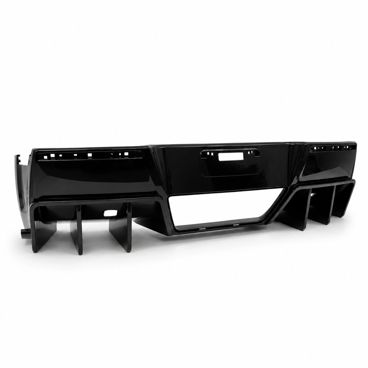 Bakdiffuser med fenor – blanksvart (CORVETTE C7 14–19) - 4