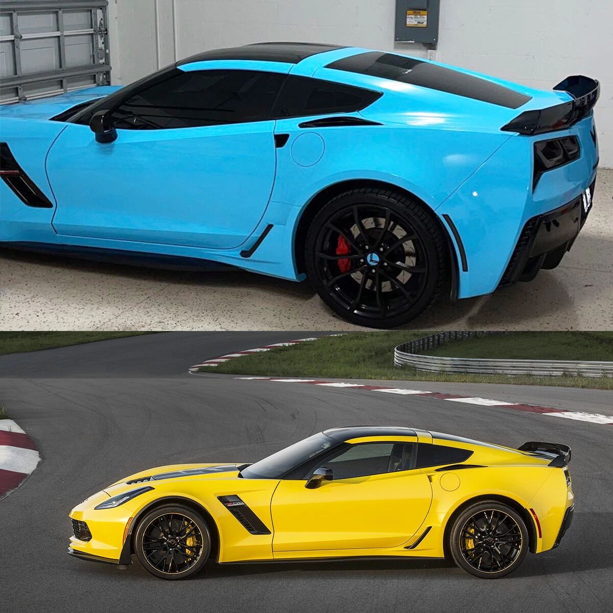 Bakspoiler med wickerbill – blanksvart (CORVETTE C7 14–19) - 6