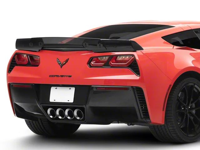 Bakspoiler med wickerbill – blanksvart (CORVETTE C7 14–19) - 7