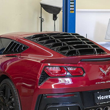 Bakrutelouver – blanksvart (CORVETTE C7 14–19)