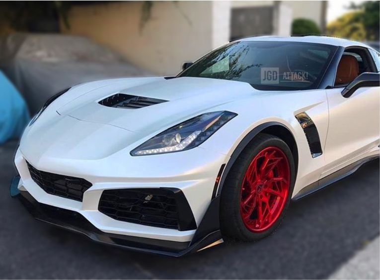 ZR1-inspirerad frontstötfångare – komplett olackad sats (CORVETTE C7 14–19) - 7