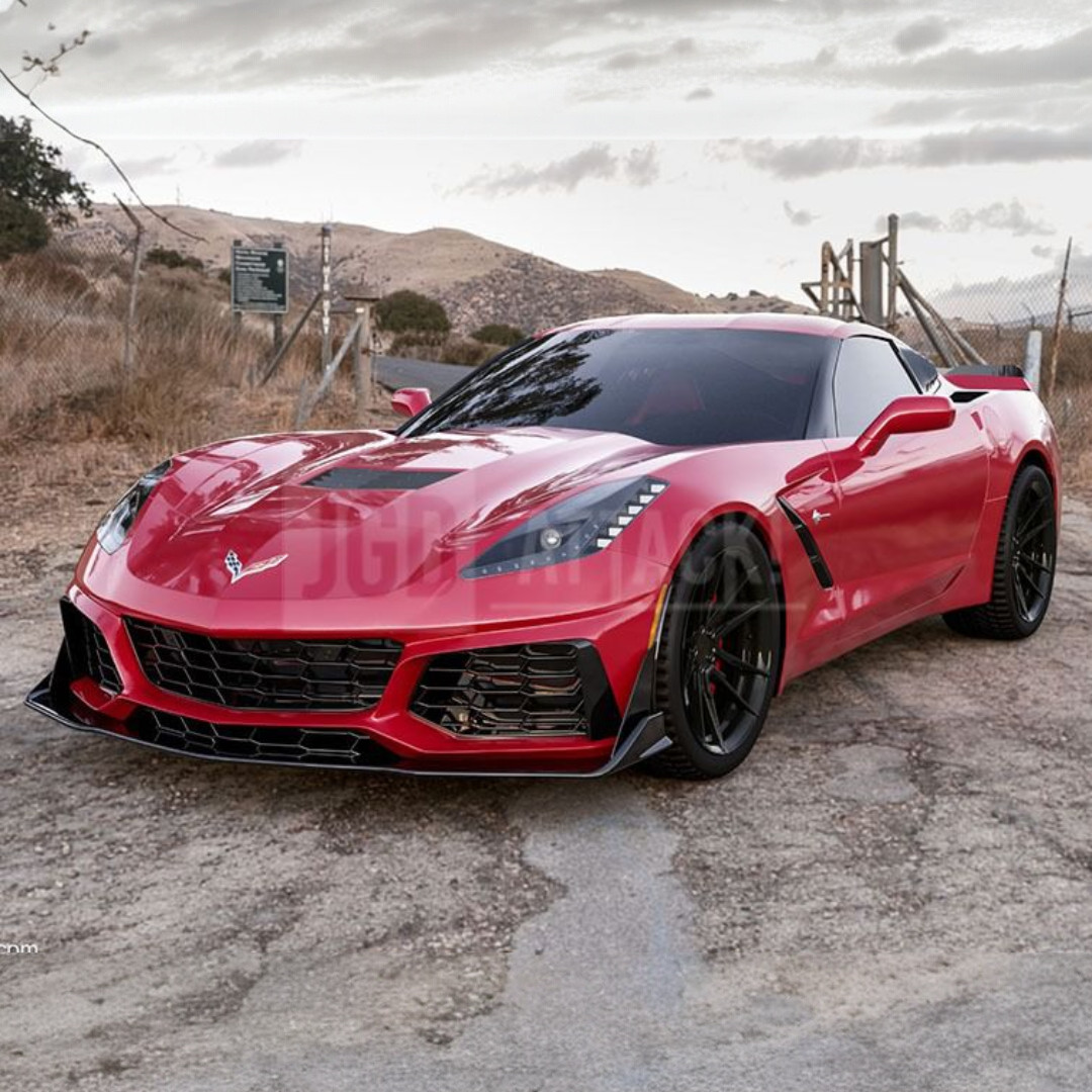 ZR1-inspirerad frontstötfångare – komplett olackad sats (CORVETTE C7 14–19)