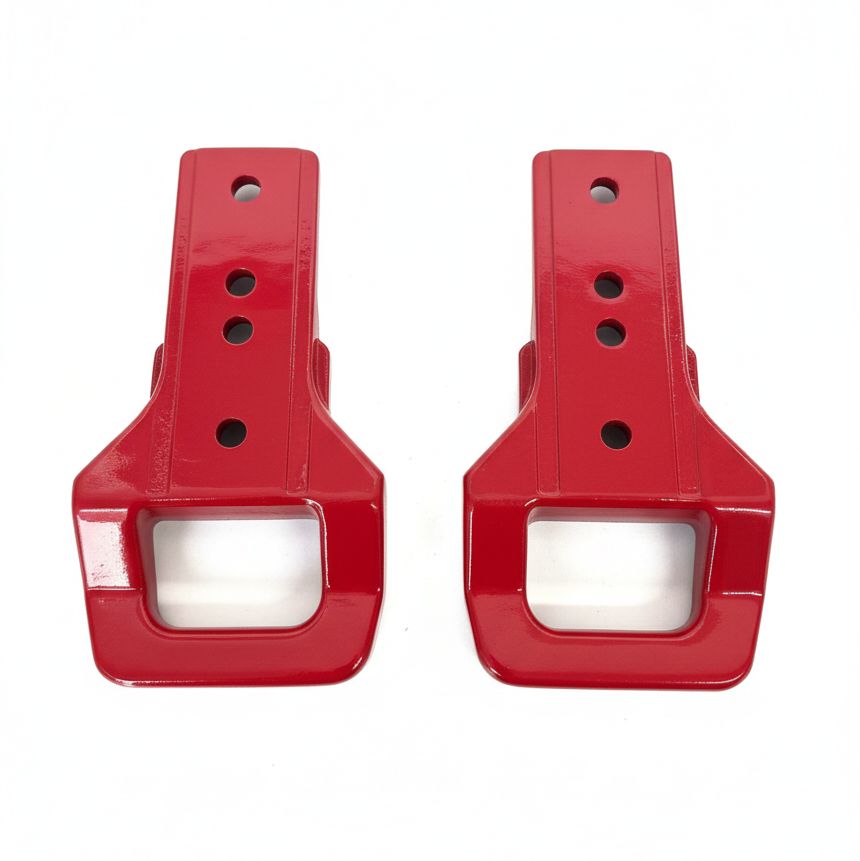 Steel Främre stötfångare Bogseröglor – RED (F150 15-25) - 6