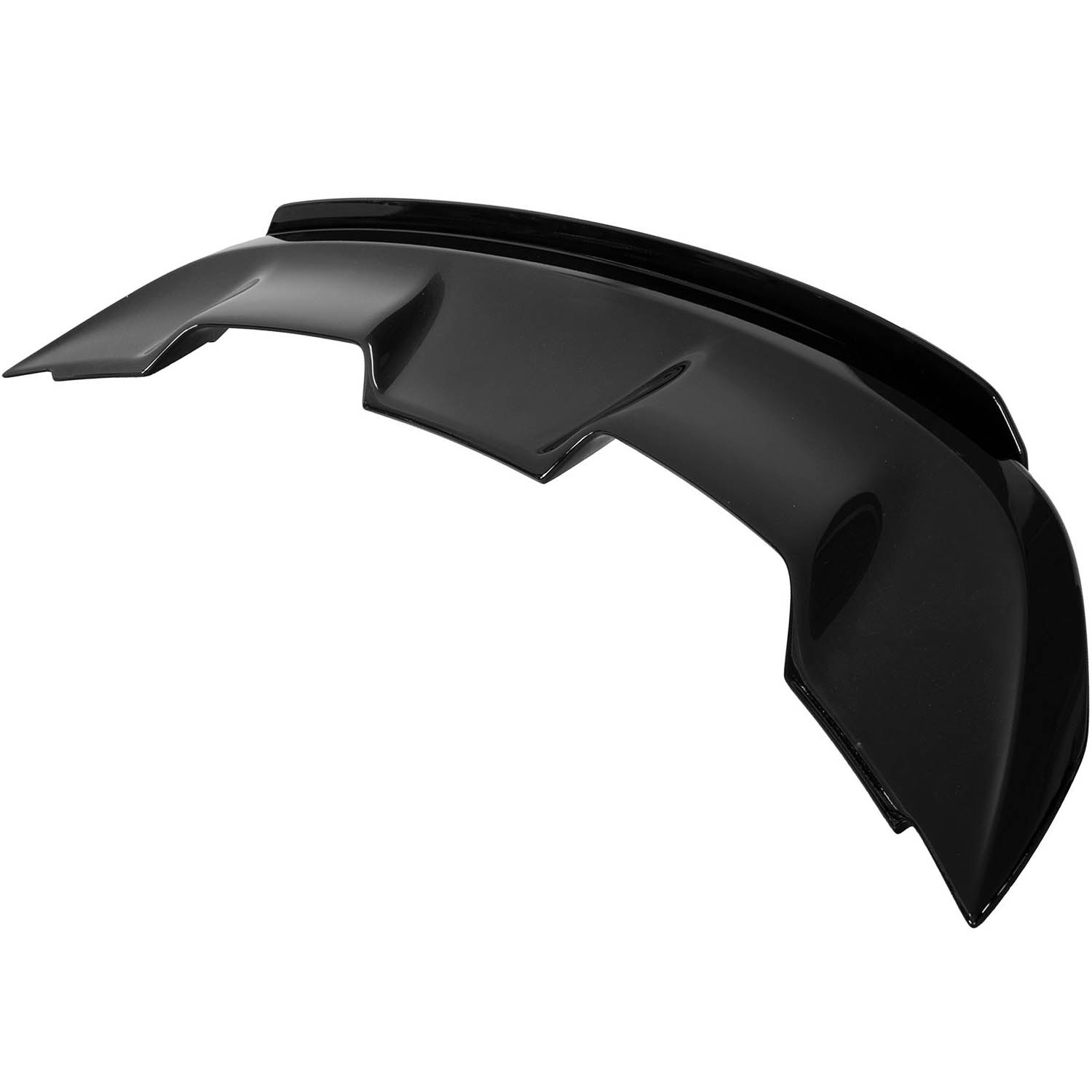 Bakspoiler – GT500/MACH1 stil + Gurney Flap – blanksvart (Mustang 15-23) - 2