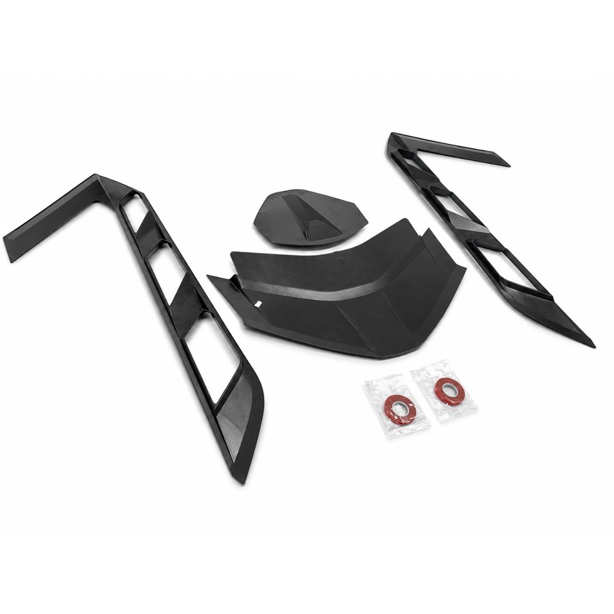 Ventilationspaneler för motorlucka – blanksvarta (CORVETTE C8 Coupé 20–26) - 5
