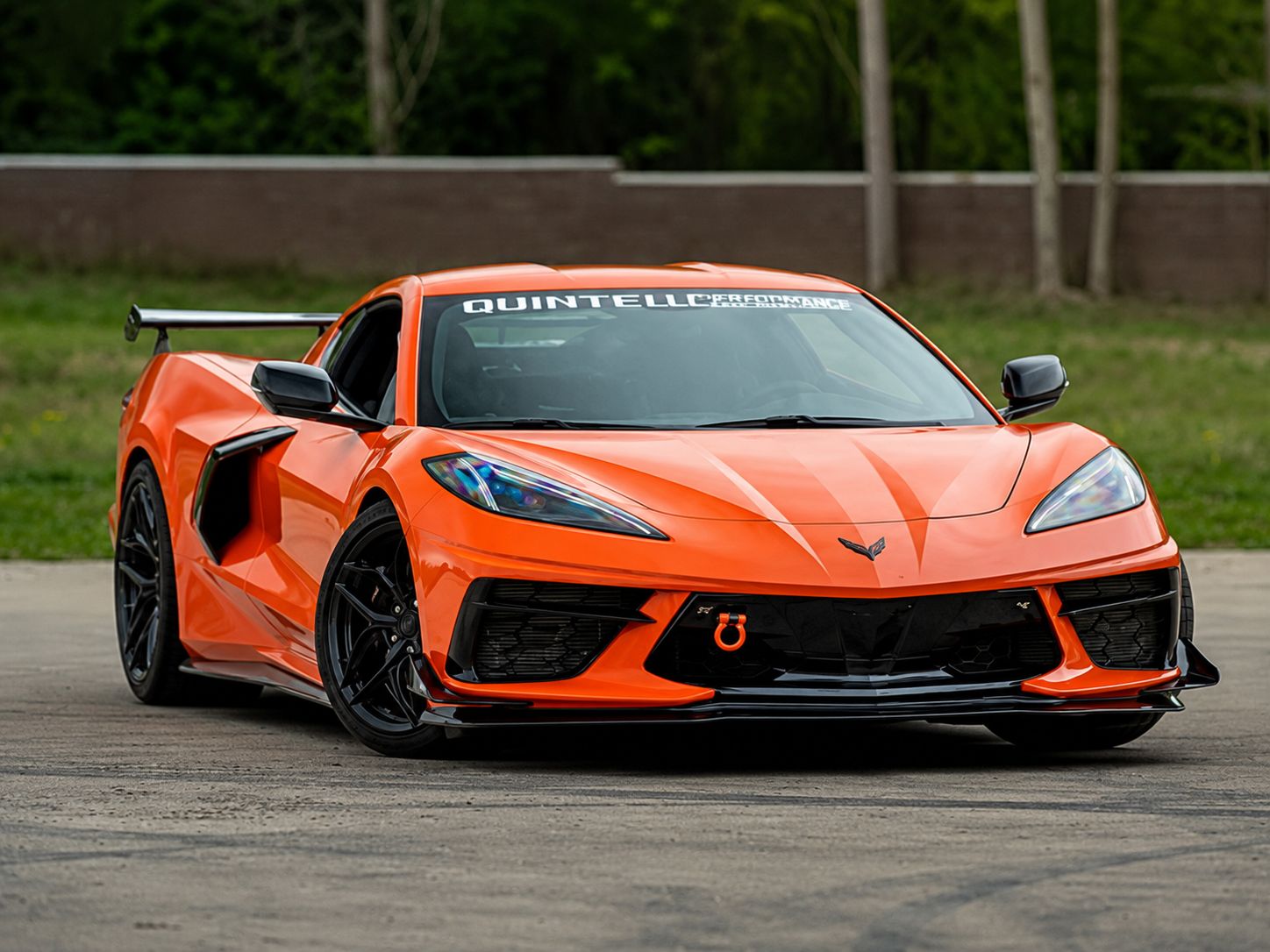 Z06-inspirerade canards fram – blanksvarta (CORVETTE C8 Stingray 20–26) - 8