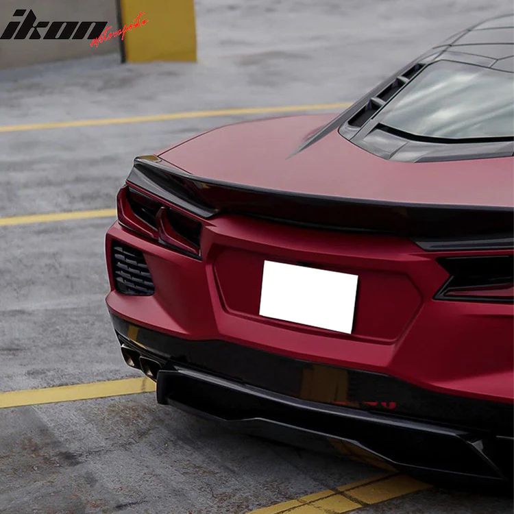 Wickerbill-inspirerad bakspoiler – blanksvart (CORVETTE C8 20–26) - 7