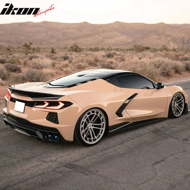 Wickerbill-inspirerad bakspoiler – blanksvart (CORVETTE C8 20–26) - 4