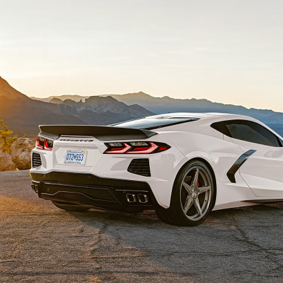 Wickerbill-inspirerad bakspoiler – blanksvart (CORVETTE C8 20–26)