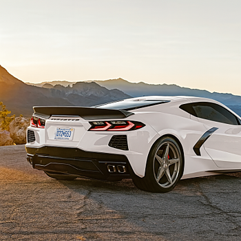 Wickerbill-inspirerad bakspoiler – blanksvart (CORVETTE C8 20–26)
