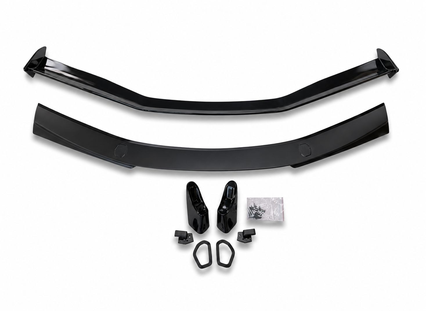 Z06-inspirerad High Wing – blanksvart (CORVETTE C8 Stingray 20–26) - 6