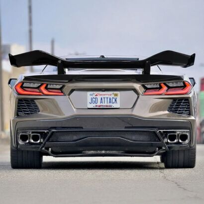 Z06-inspirerad High Wing – blanksvart (CORVETTE C8 Stingray 20–26) - 2
