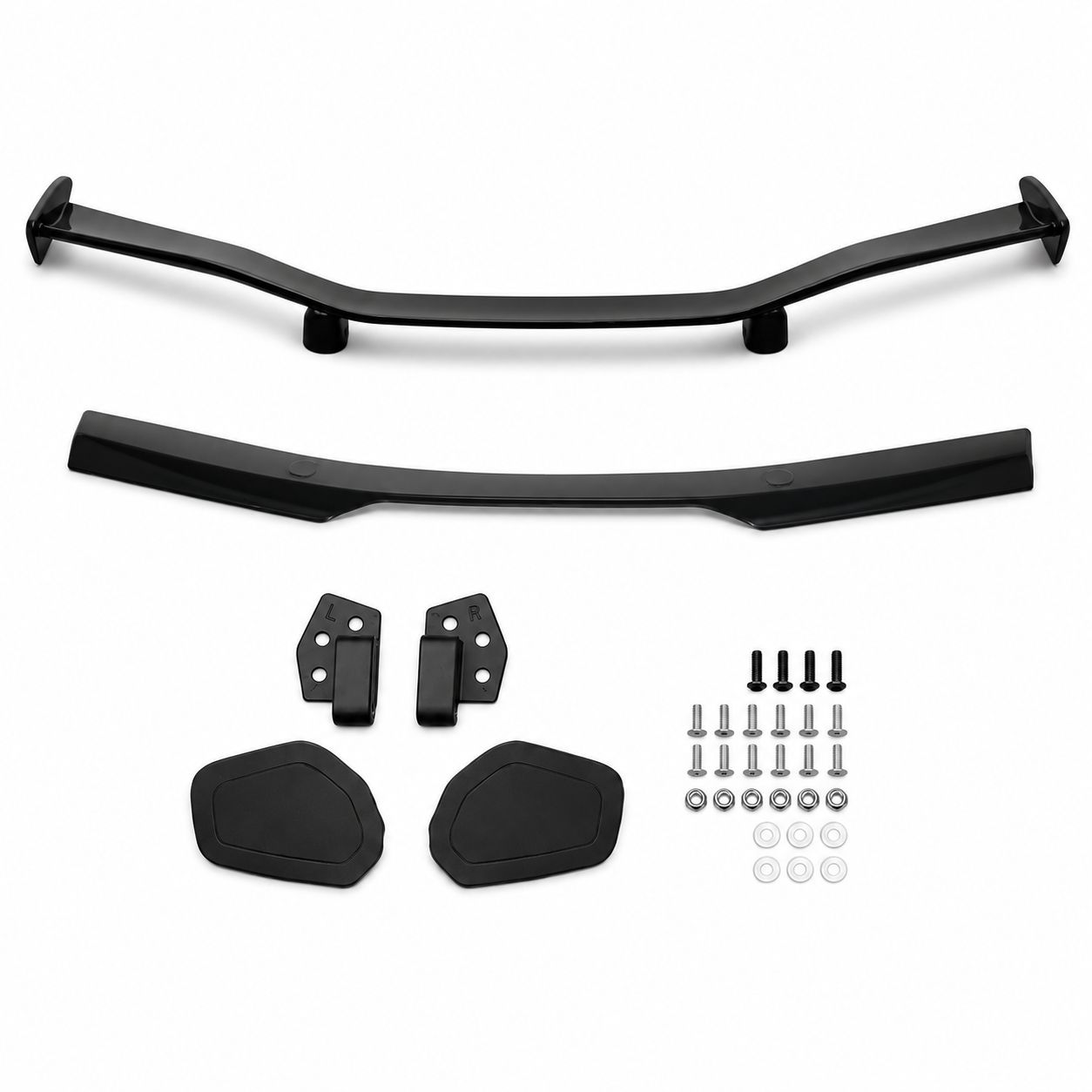 Z06-inspirerad High Wing – blanksvart (CORVETTE C8 Stingray 20–26) - 4