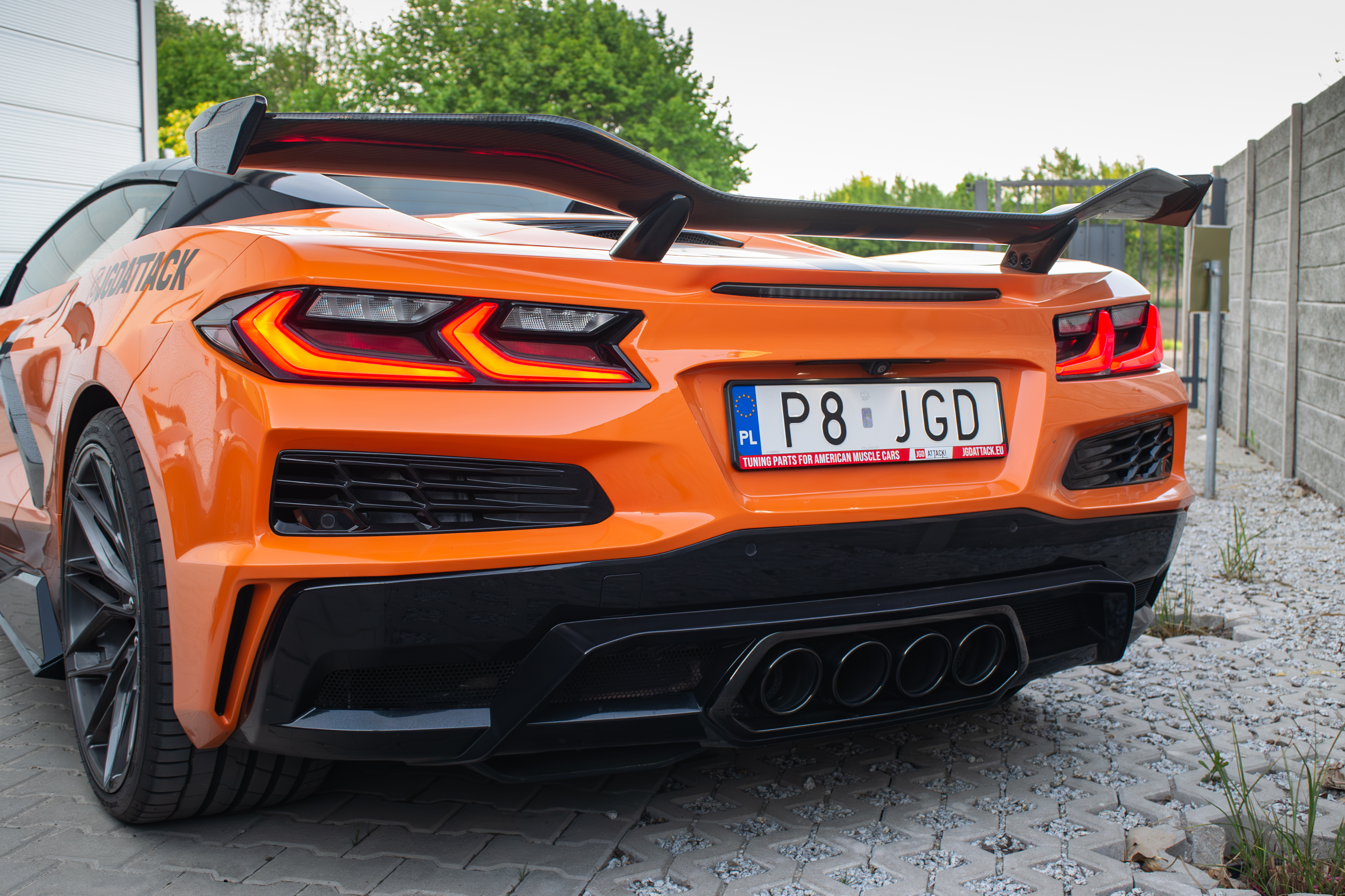 Z06-bakspoiler i torr kolfiber (CORVETTE C8 Z06 23–26) - 4